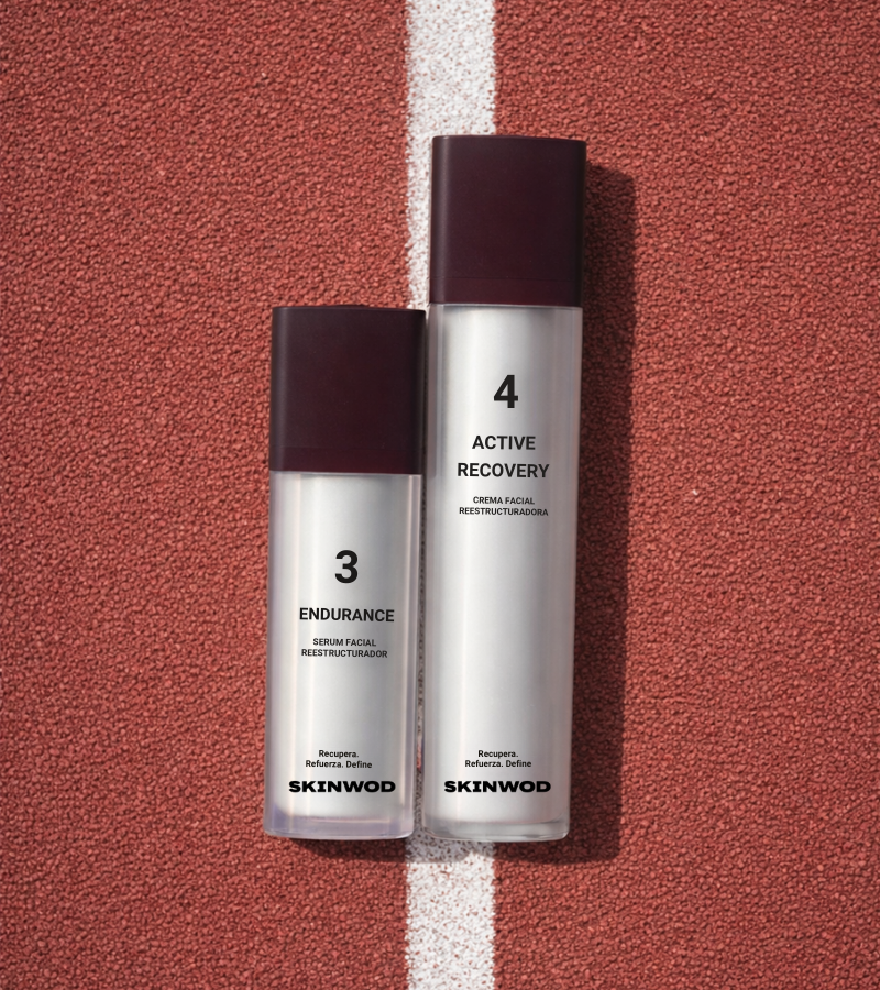 pack duo recovery serum y crema facial hombre para deportistas